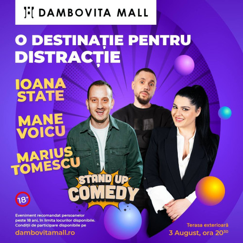 Seară de comedie la Dâmbovița Mall