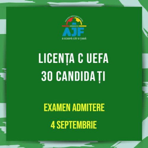 Interes crescut pentru cursul de obținere a Licenței C - UEFA în județul Dâmbovița