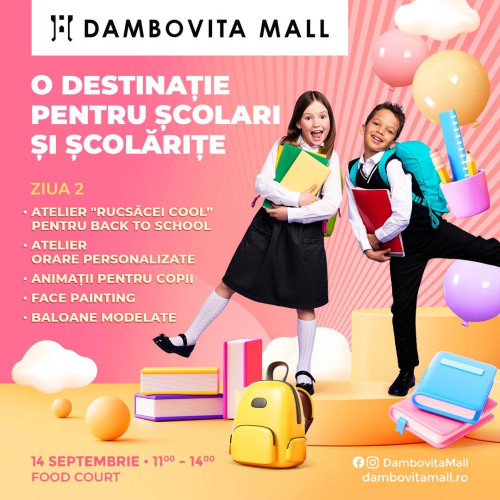 Distracția continuă pentru școlari la Dâmbovița Mall