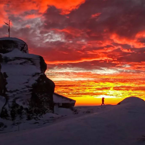 Record de temperatură minimă absolută înregistrat la Vârful Omu în ianuarie 1964