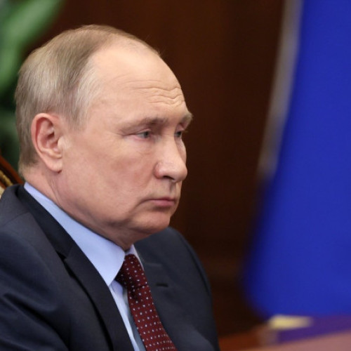 Bannerul cu Vladimir Putin în Narva