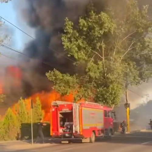 Incendiu violent la fostul club Bellagio din stațiunea Mamaia