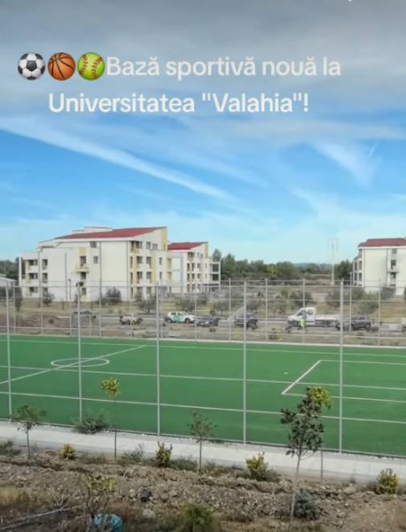 Baza sportivă a Universității „Valahia” din Târgoviște, aproape de finalizare