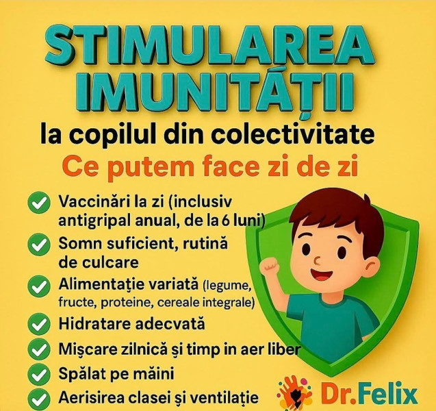 Medicul pediatru din Târgoviște explică importanța alimentației sănătoase pentru imunitatea copiilor