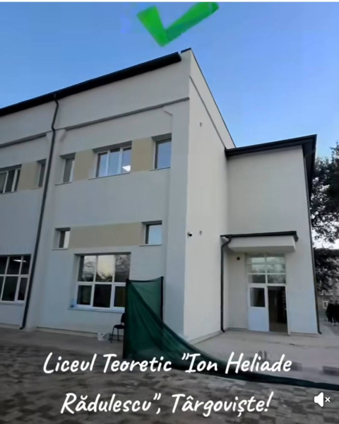 Liceul „Ion Heliade Rădulescu” din Târgoviște redeschide un corp reabilitat