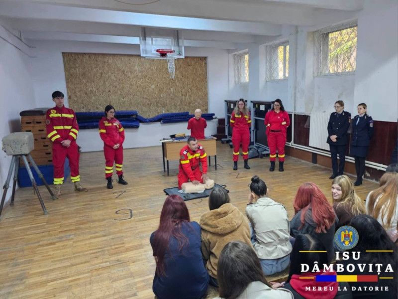 ISU Dâmbovița a organizat activități educative de Ziua Reducerii Riscurilor la Dezastre