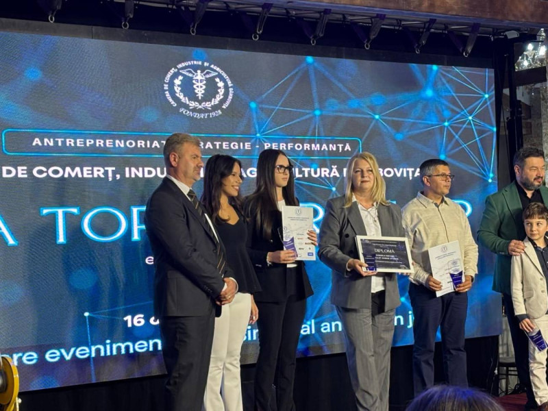 Firma de exercițiu „Patricia Design” premiată la Topul Firmelor Dâmbovițene 2025