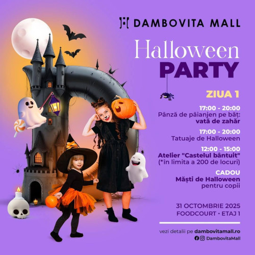 Dâmbovița Mall organizează un Halloween plin de distracție pentru întreaga familie