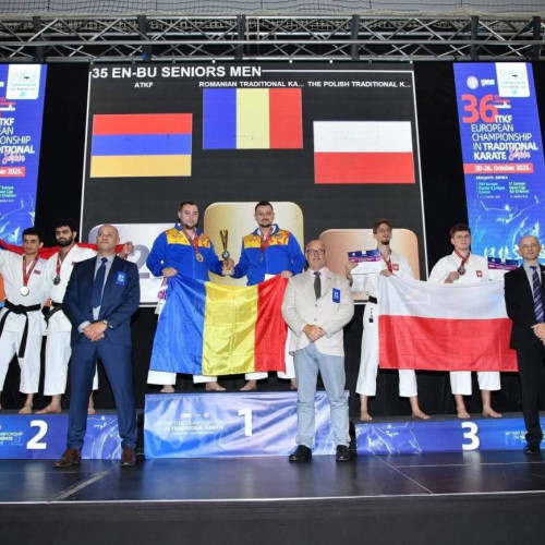 România domină Campionatul European de Karate Tradițional la Kraljevo
