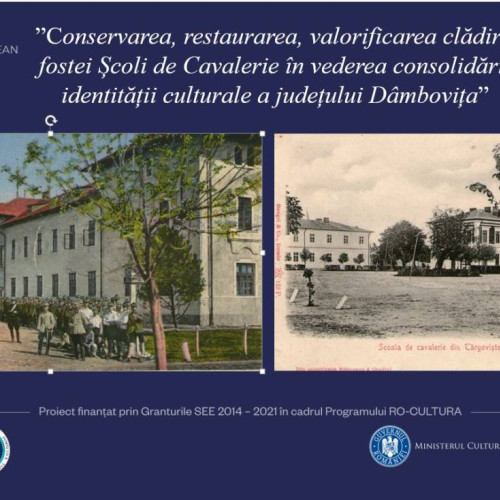Consiliul Județean Dâmbovița a găzduit seminarul de diseminare a activităților din proiectul „Conservarea și restaurarea clădirii Fosta Școală de Cavalerie pentru protecția identității județului” cu finanțare de peste 23,9 milioane de lei din Granturile SEE.
