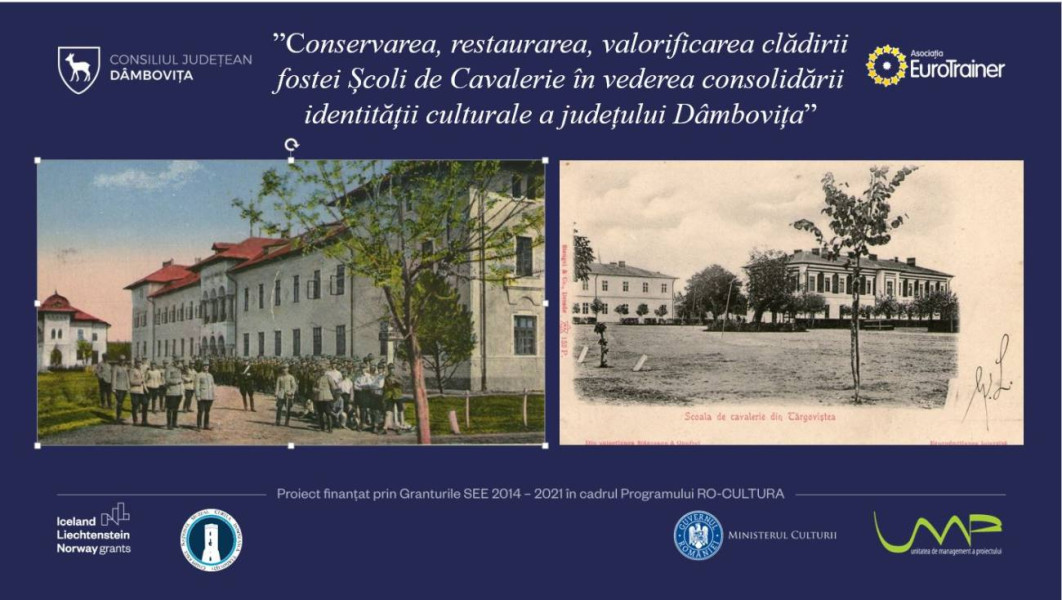 Consiliul Județean Dâmbovița a găzduit seminarul de diseminare a activităților din proiectul „Conservarea și restaurarea clădirii Fosta Școală de Cavalerie pentru protecția identității județului” cu finanțare de peste 23,9 milioane de lei din Granturile SEE.