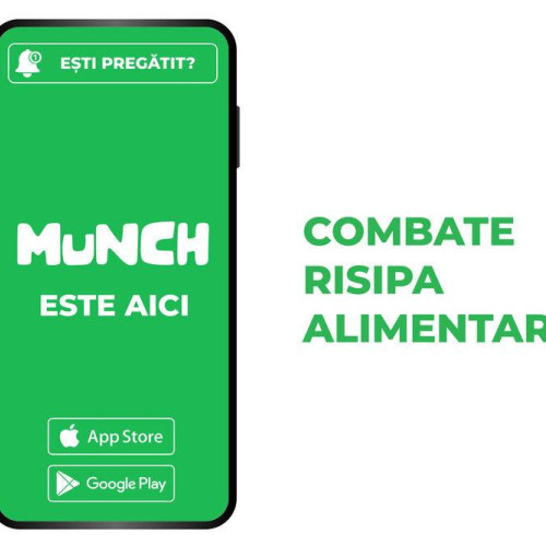 Lansarea aplicației Munch în România: posibilitatea de achiziționare a produselor alimentare la preț redus