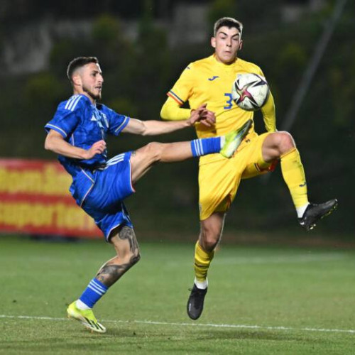 Echipa Națională U20 a României remizează la Târgoviște contra Italiei într-un meci de fotbal jucat pe stadionul "Eugen Popescu